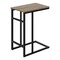 Monarch Specialties End Table, 18 W, 24 H, Particle Board, Metal, Dark Taupe I 2172 - alternate 1